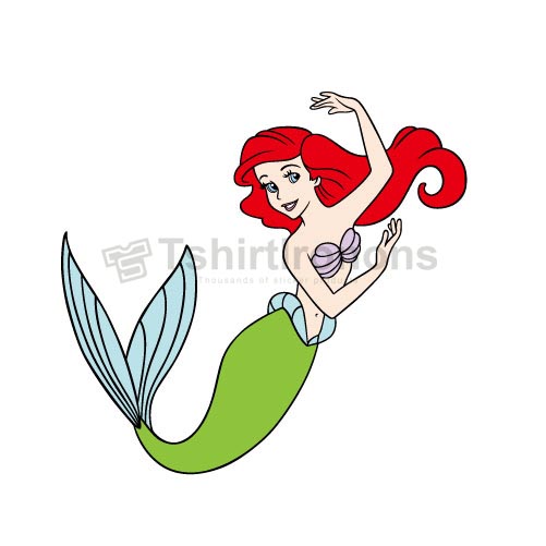 Little Mermaid T-shirts Iron On Transfers N3873 - Click Image to Close